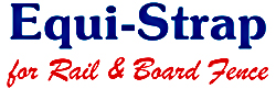 Equi-Strap Logo for Rail & Board Fence